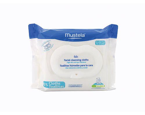 Mustela Wipes Face. 25 Units