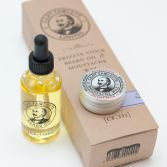 Gift Set Oil and Wax for Mustache with Beard Private Stock