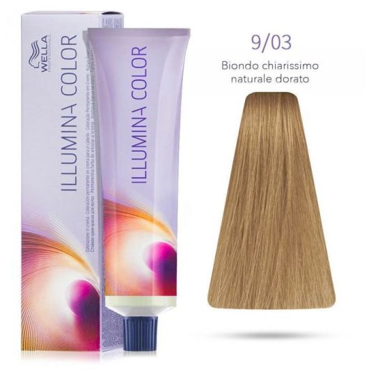 Illumina Color 9.03 very Light Blonde Intense golden 60 ml