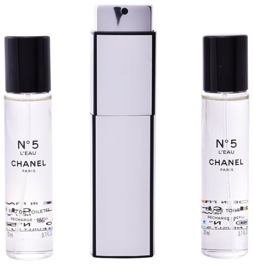 Chanel N5 L'Eau Eau de Toilette Vaporizer 3 x 20 ml
