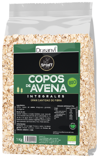 BIO Sport live whole oat flakes 1 kg