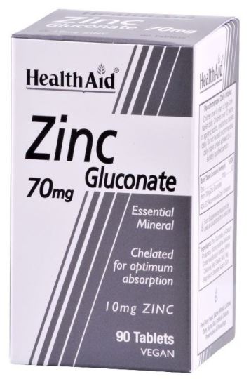 Zinc Gluconate 70 mg 90 Tablets Zinc Gluconate 70 mg 90 Tablets
