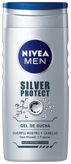 Men Silver Protect Shower Gel